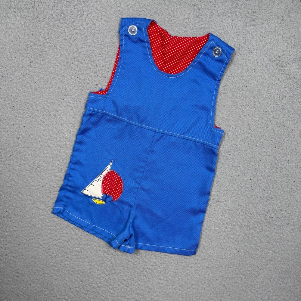 Girls Vintage‎ 80s Sailboat Romper